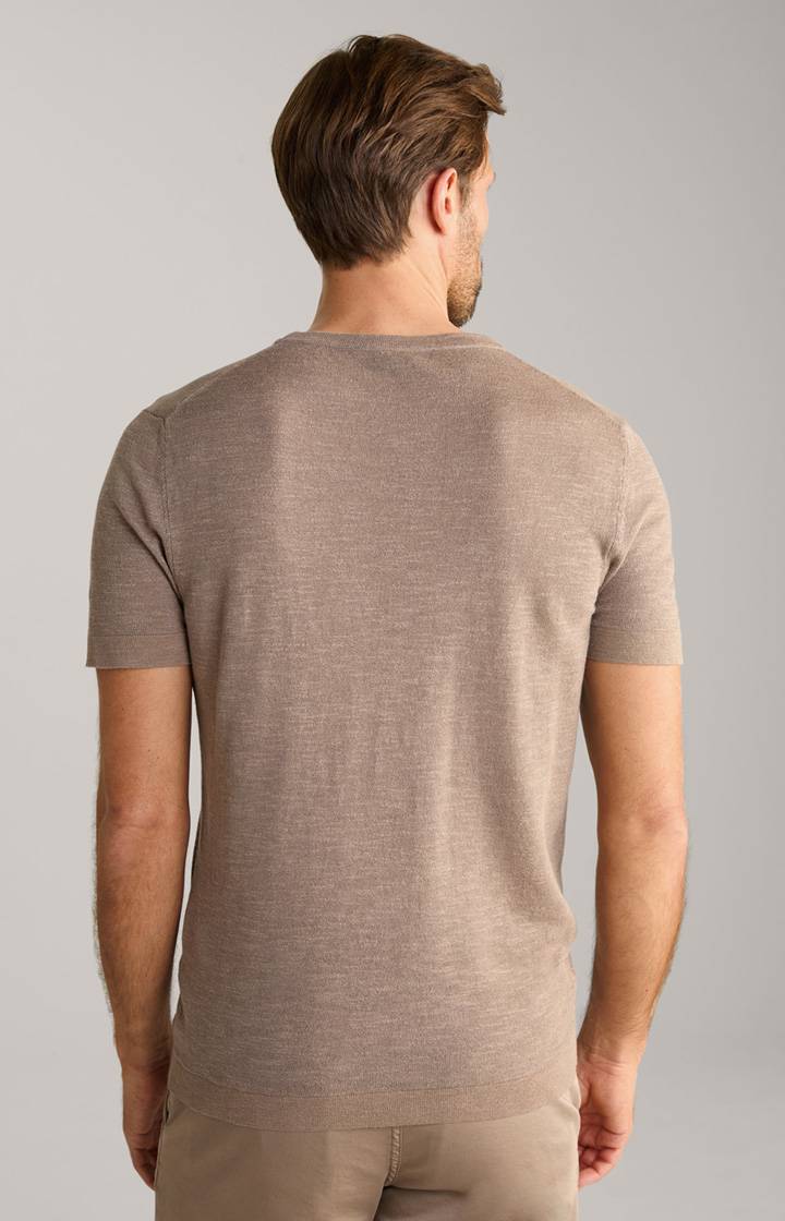 Joop Leinenmix-T-Shirt Maroso in Braun Speichern exportieren