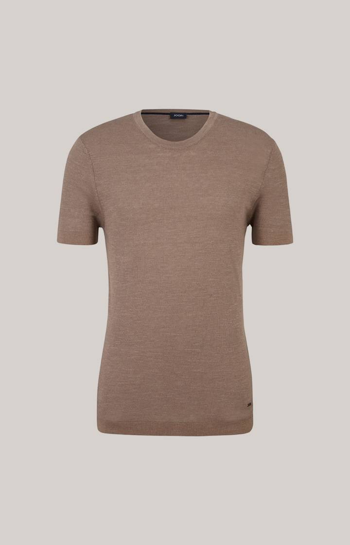 Joop Leinenmix-T-Shirt Maroso in Braun Speichern exportieren