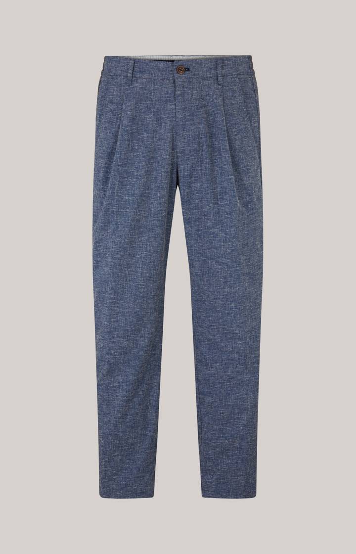 Joop Leinenmix-Chino Lead in Blau meliert zollfrei