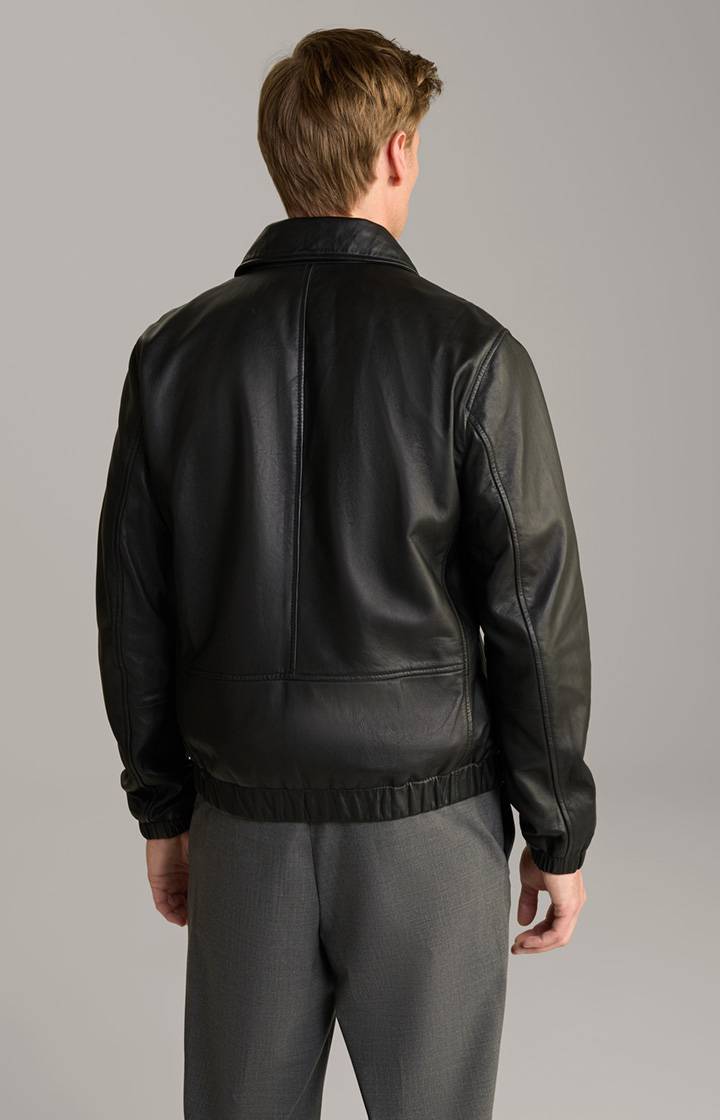 Joop Lederjacke Rock in Schwarz Online