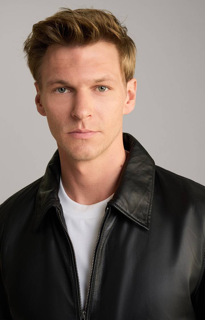 Joop Lederjacke Rock in Schwarz Online