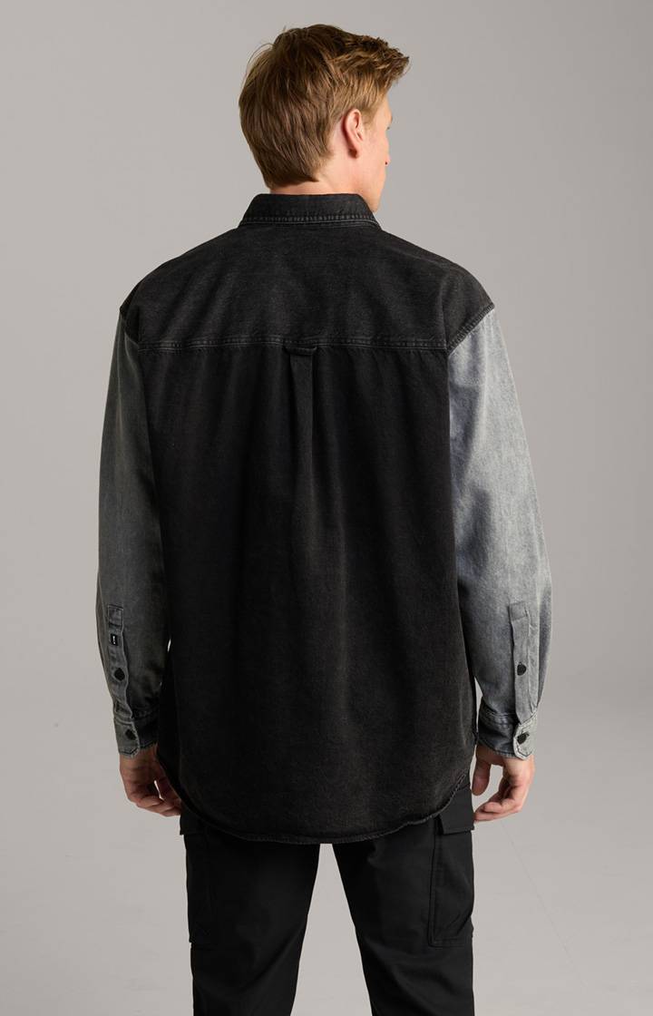 Joop Jeans-Hemd Hawes in Schwarz/Blau Auslauf