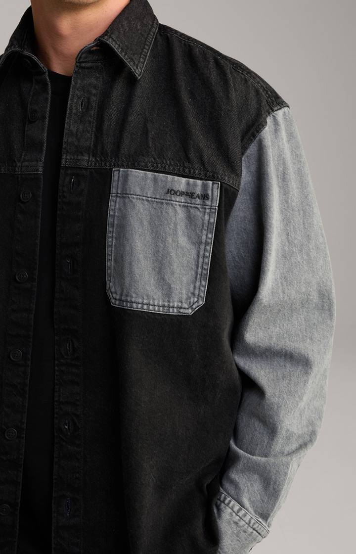 Joop Jeans-Hemd Hawes in Schwarz/Blau Auslauf