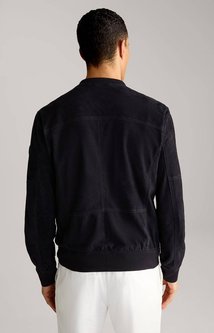 Joop Ziegenvelours-Lederjacke Pios in Navy Kauf eins, bekomm eins gratis