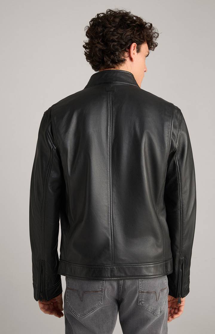 Joop Lederjacke Lif in Schwarz Nur für heute