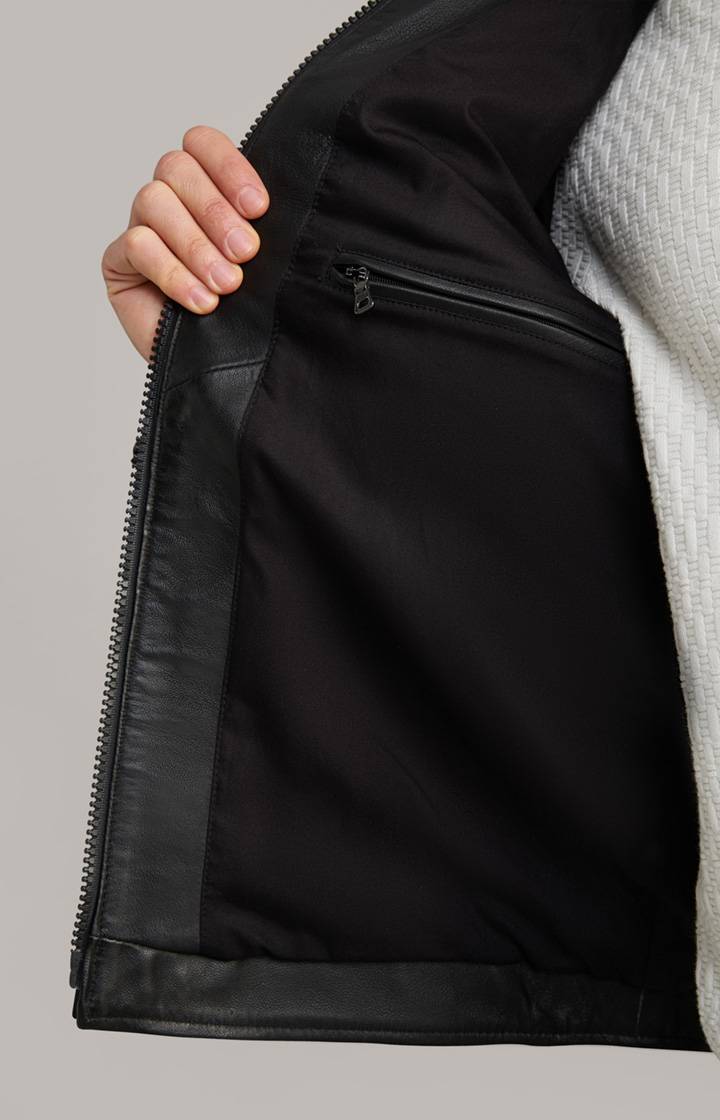 Joop Lederjacke Lif in Schwarz Nur für heute