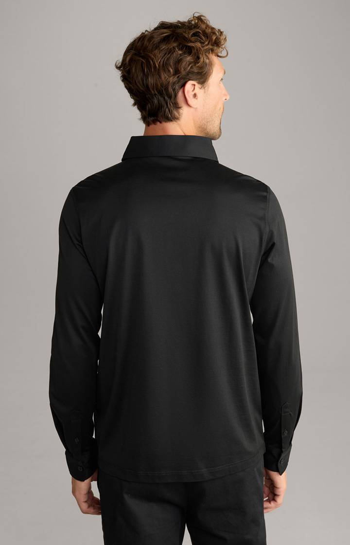 Joop Langarm-Poloshirt Baldwin in Schwarz Preisnachlass