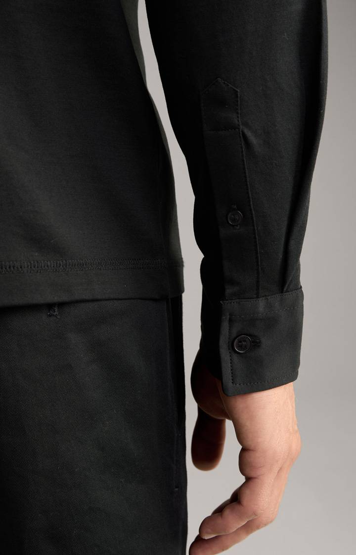 Joop Langarm-Poloshirt Baldwin in Schwarz Preisnachlass