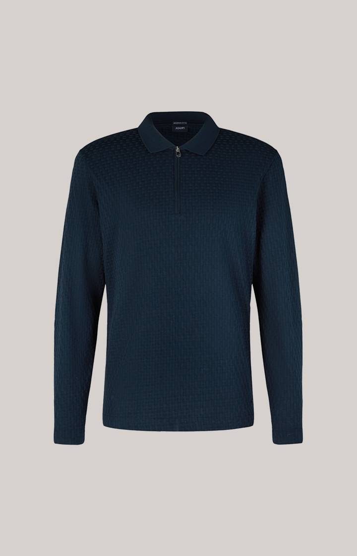 Joop Polo-Longsleeve Balian in Navy Saisonschlussverkauf