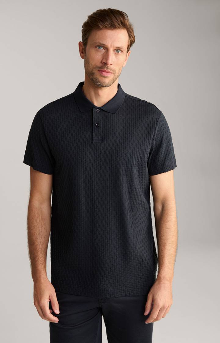 Joop Poloshirt Boris in Navy strukturiert Black Friday