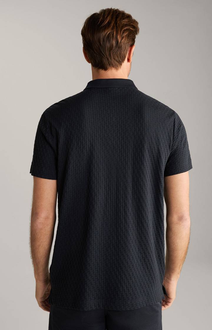 Joop Poloshirt Boris in Navy strukturiert Black Friday