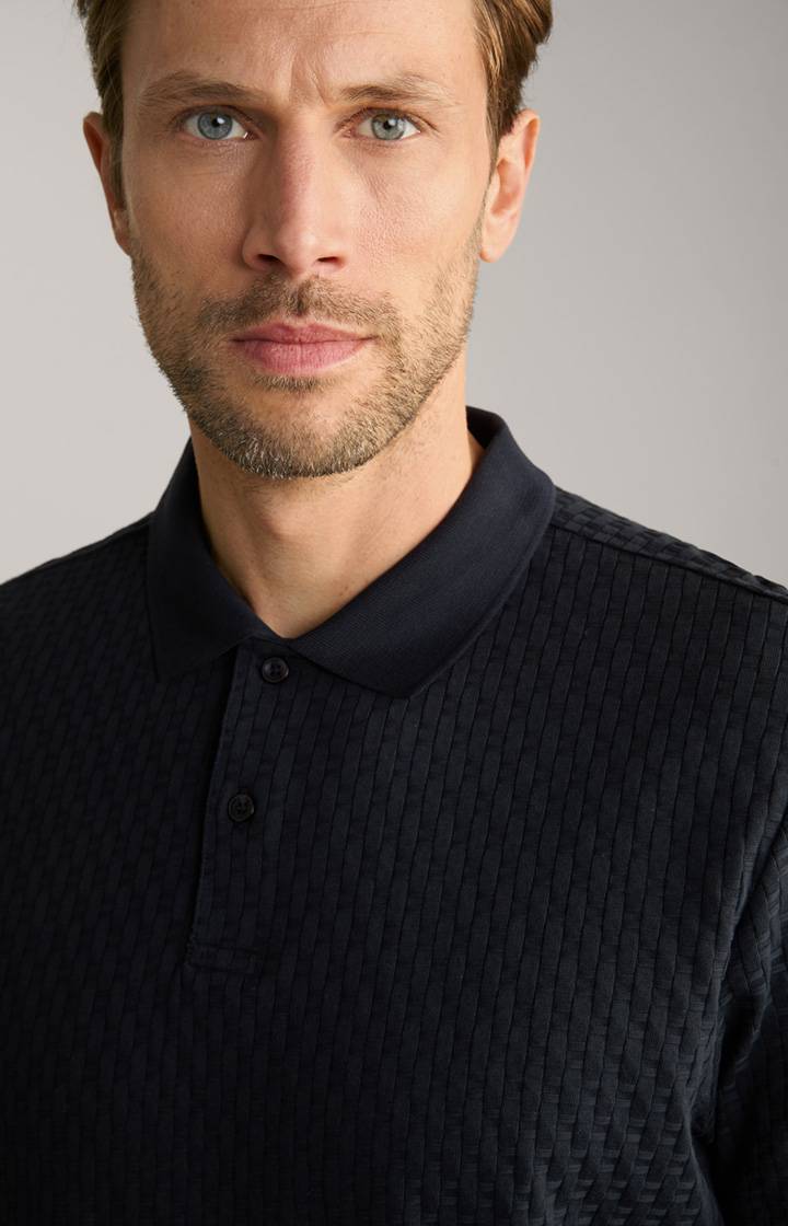 Joop Poloshirt Boris in Navy strukturiert Black Friday