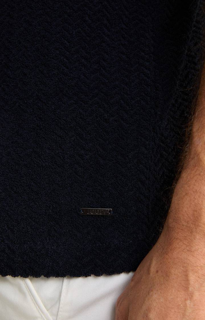 Joop Frottee-Polohemd Piero in Navy strukturiert Osterangebot