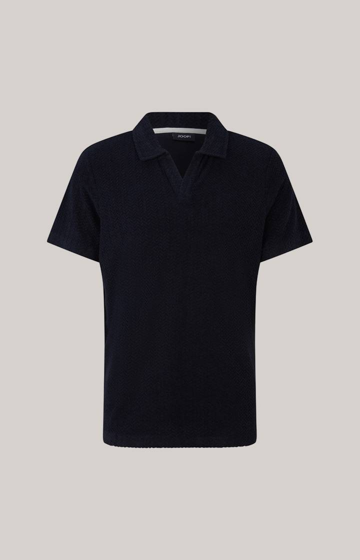 Joop Frottee-Polohemd Piero in Navy strukturiert Osterangebot