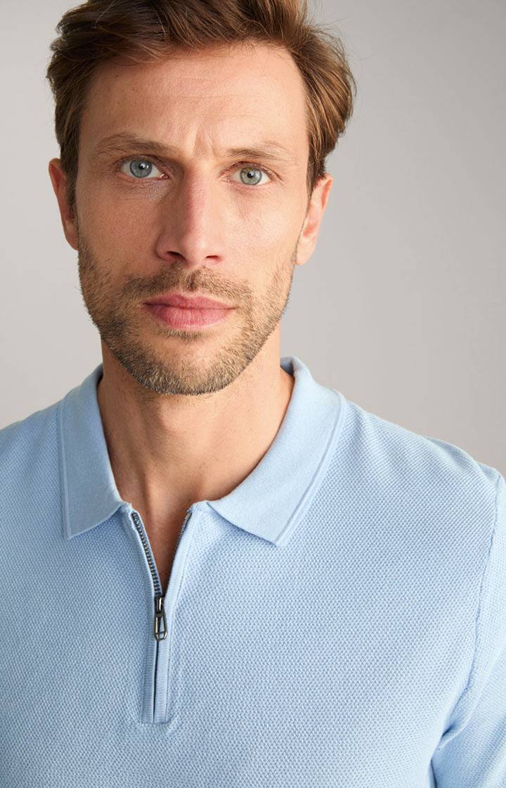 Joop Baumwoll-Poloshirt Vancro in Hellblau Lagerräumung