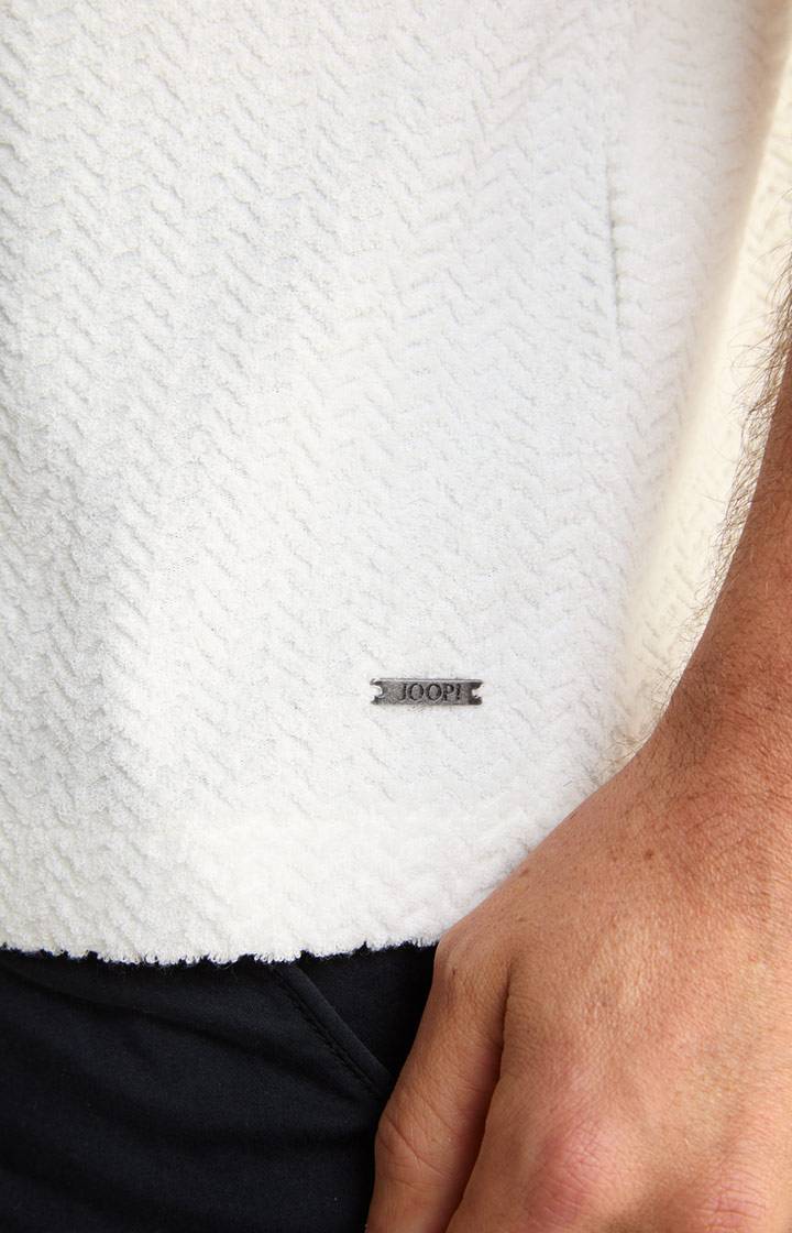 Joop Frottee-Polohemd Piero in Creme strukturiert Top Angebot