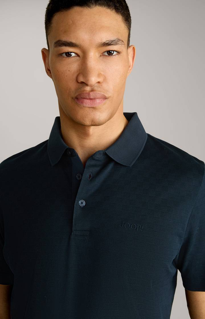 Joop Poloshirt Pacey in Navy strukturiert Riesige Ersparnisse