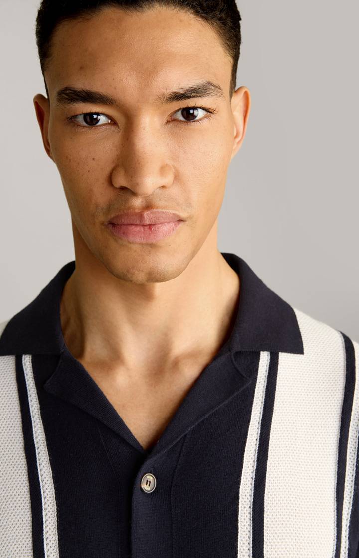 Joop Strick-Hemd Klaas in Navy Super Sparpreis