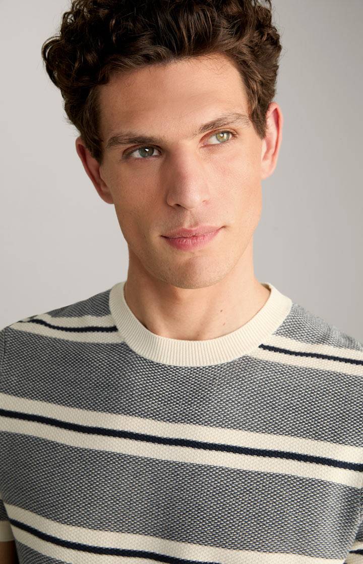 Joop Strick-Shirt Vico in Navy/Offwhite gestreift Kostenlose Rückgabe
