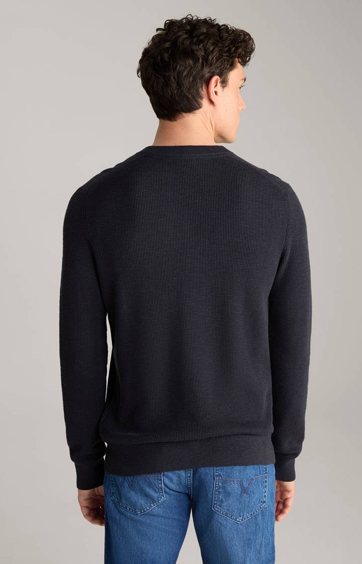 Joop Strickpullover Henley in Navy Letzte 2 Tage