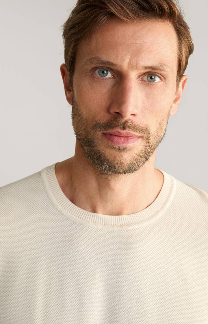 Joop Strick-Shirt Valdrio in Natural Zeitbegrenzte Promotion