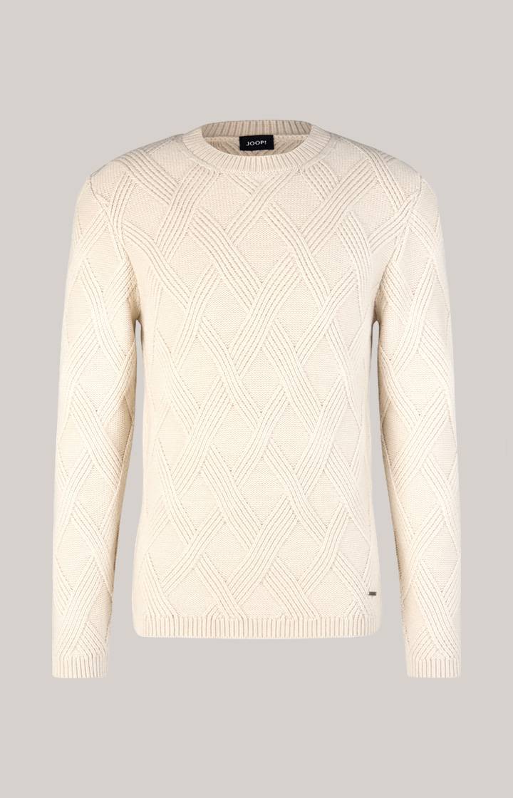 Joop Cashmere-Mix-Pullover Diamondo in Beige Riesige Rabatte