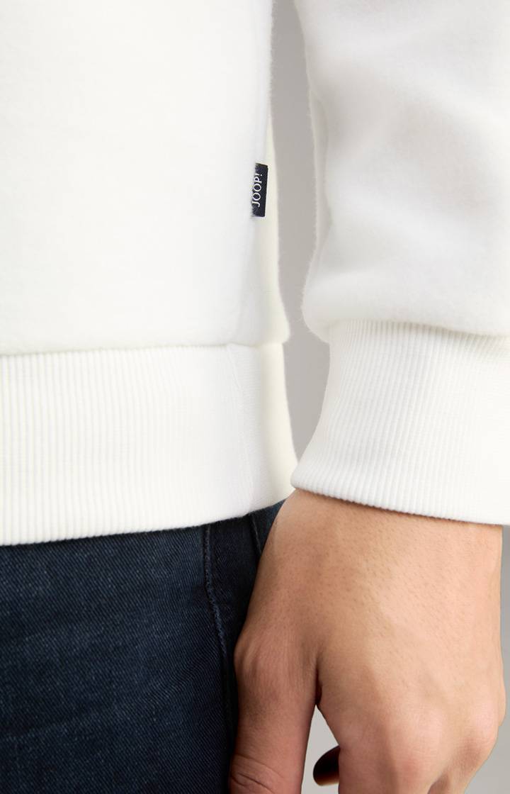Joop Fleece-Sweatshirt Amadeo in Offwhite 50% Rabatt für begrenzte Zeit