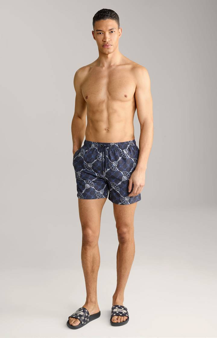 Joop Cornflower-Badeshorts Babados in Navy/Azur/Hellgrau Fabrikpreis