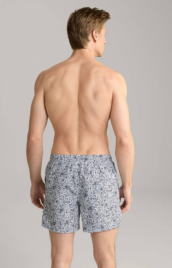 Joop Badeshorts Palolem Beach in Weiß/Blau gemustert Valentinstagsangebot