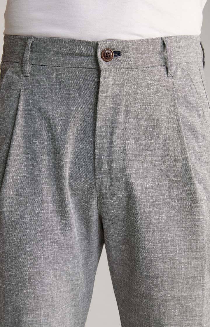 Joop Leinenmix-Chino Lead in Hellgrau meliert Discount Store für neue Produkte