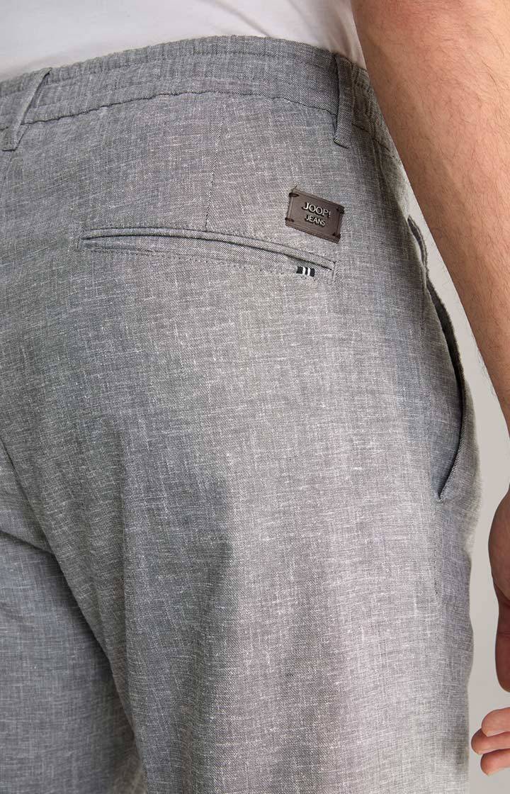Joop Leinenmix-Chino Lead in Hellgrau meliert Discount Store für neue Produkte
