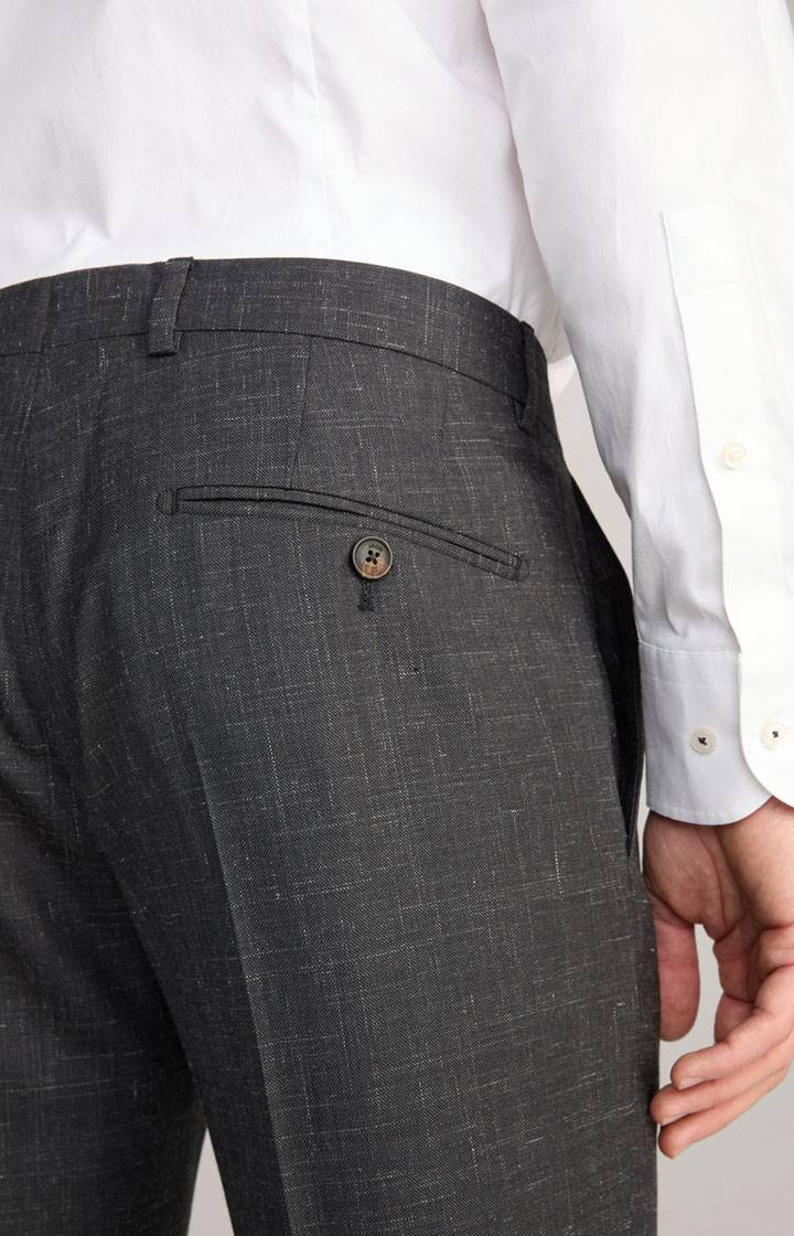 Joop Leinenmix Baukasten-Hose Blayr in Anthrazit meliert Auslauf