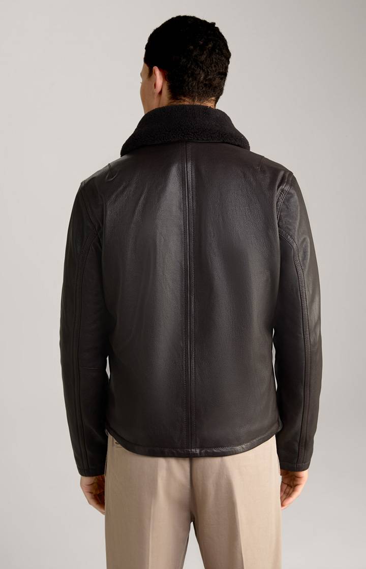 Joop Lederjacke Mesh in Dunkelbraun Blitzverkäufe
