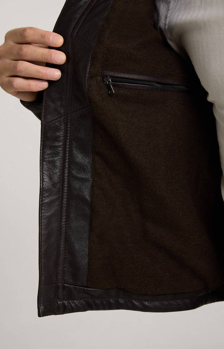 Joop Lederjacke Mesh in Dunkelbraun Blitzverkäufe