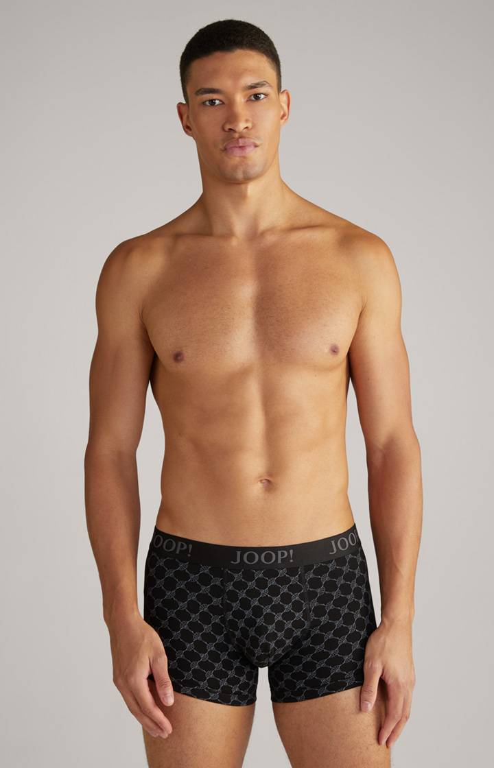 Joop 3er-Pack Fine Cotton Stretch Boxer in Schwarz/Rot/Weiß gemustert Kostenloser Versand