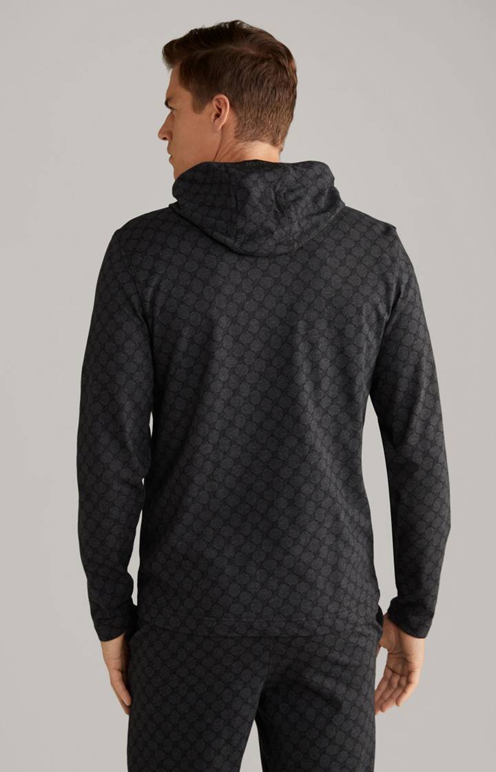 Joop Loungewear Sweatjacke in Anthrazit meliert Rabatt