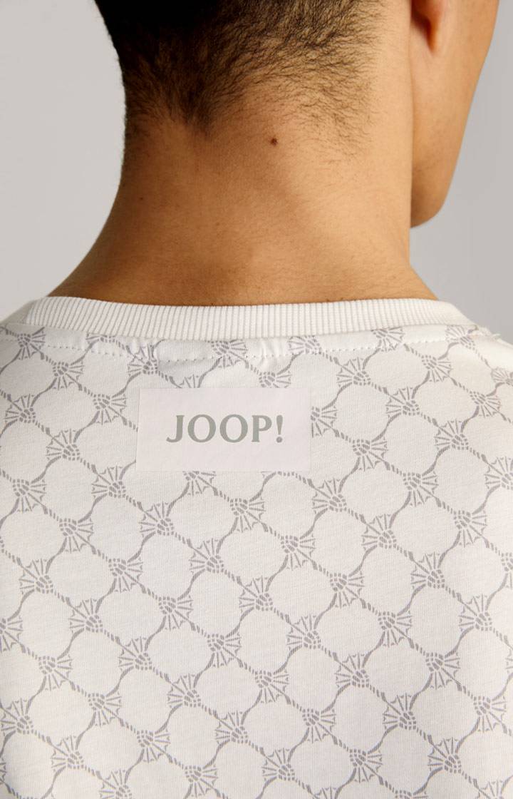 Joop Loungewear T-Shirt in Offwhite/Grau gemustert Weihnachtsangebot