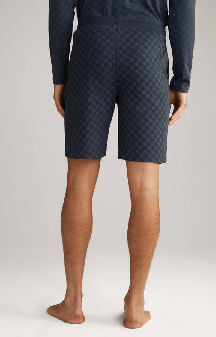 Joop Loungewear Shorts in Navy gemustert Jubiläumsangebot