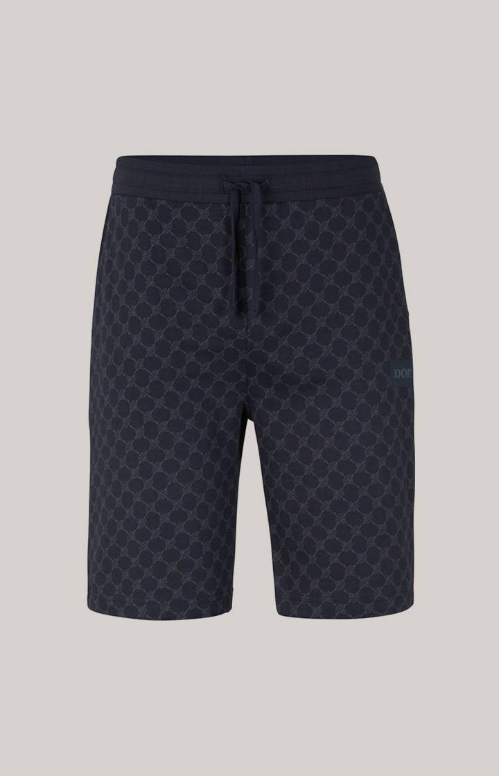 Joop Loungewear Shorts in Navy gemustert Jubiläumsangebot