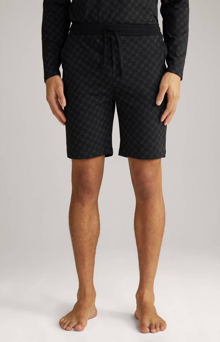 Joop Loungewear Shorts in Schwarz gemustert Zeitlich begrenztes Angebot