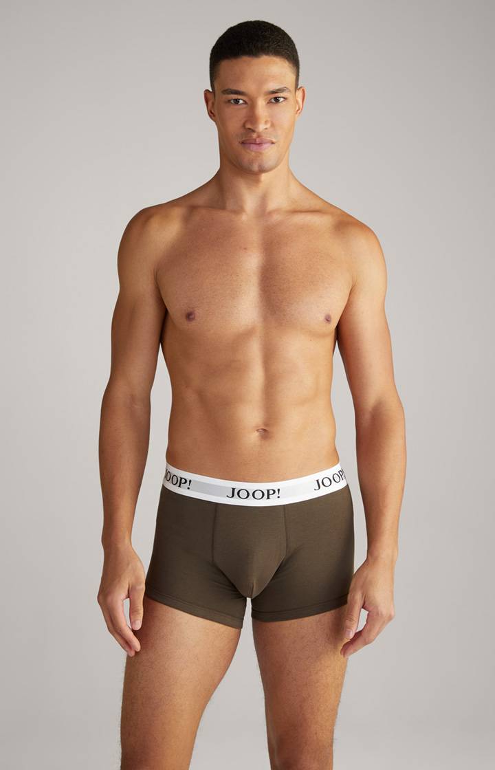 Joop 3er-Pack Fine Cotton Stretch Boxer in Dunkelblau/Bordeaux/Oliv Blitzangebot