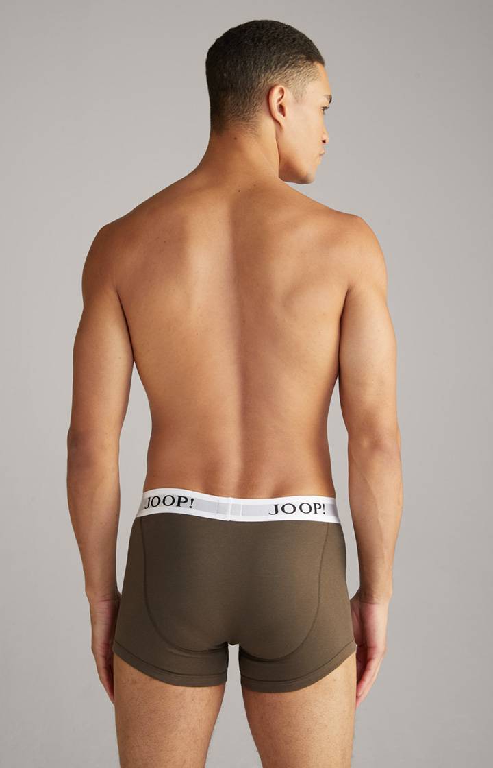 Joop 3er-Pack Fine Cotton Stretch Boxer in Dunkelblau/Bordeaux/Oliv Blitzangebot