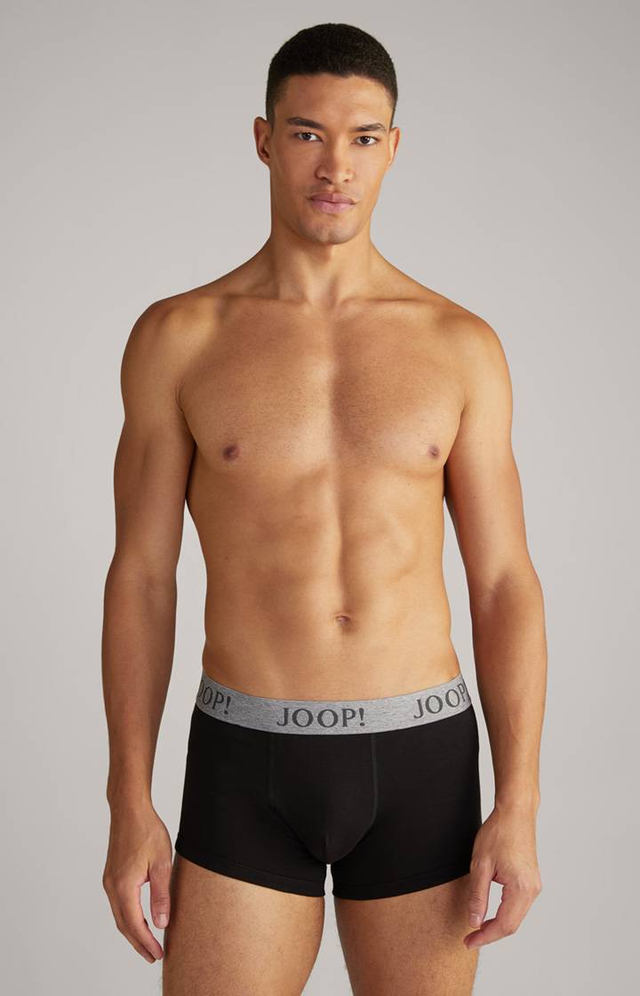 Joop 3er-Pack Fine Cotton Stretch Boxer in Schwarz/Dunkelgrau meliert Große Rabatte