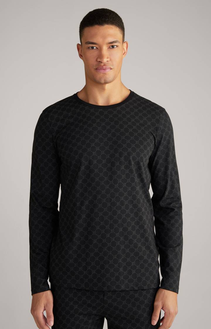 Joop Loungewear Longsleeve in Schwarz gemustert Bestseller