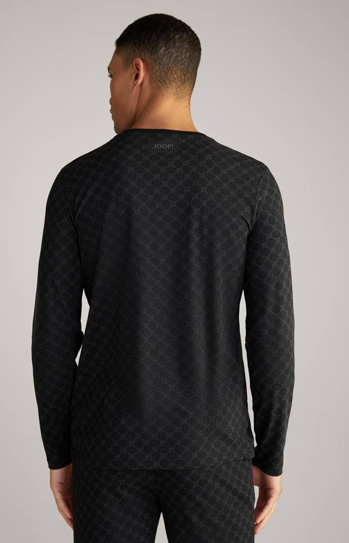 Joop Loungewear Longsleeve in Schwarz gemustert Bestseller