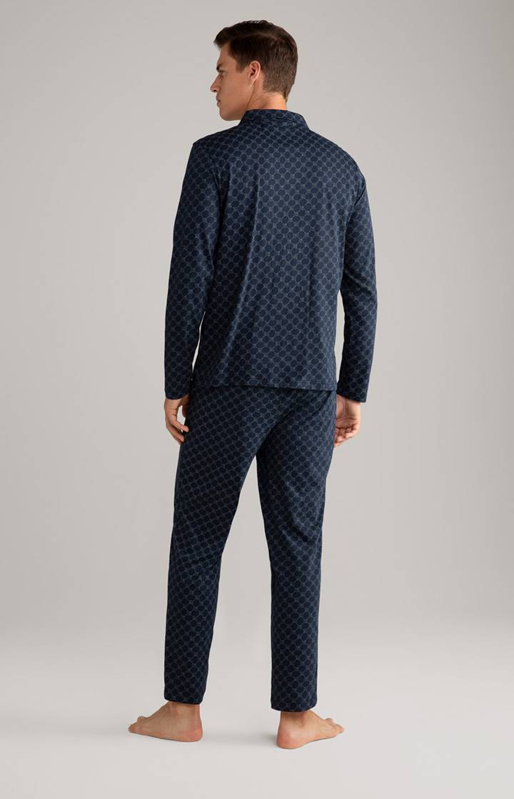 Joop Cornflower Baumwoll-Pyjama in Dunkelblau Tiefpreis
