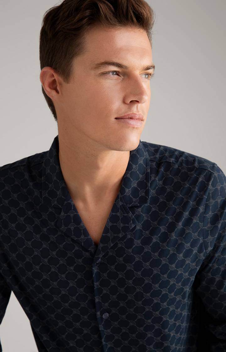 Joop Cornflower Baumwoll-Pyjama in Dunkelblau Tiefpreis
