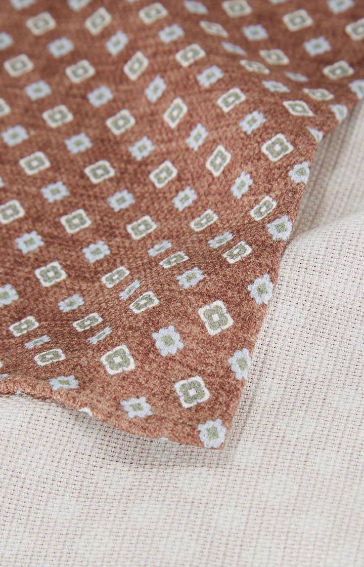 Joop Seiden-Einstecktuch in Dunkelbeige/Blau Online Outlet