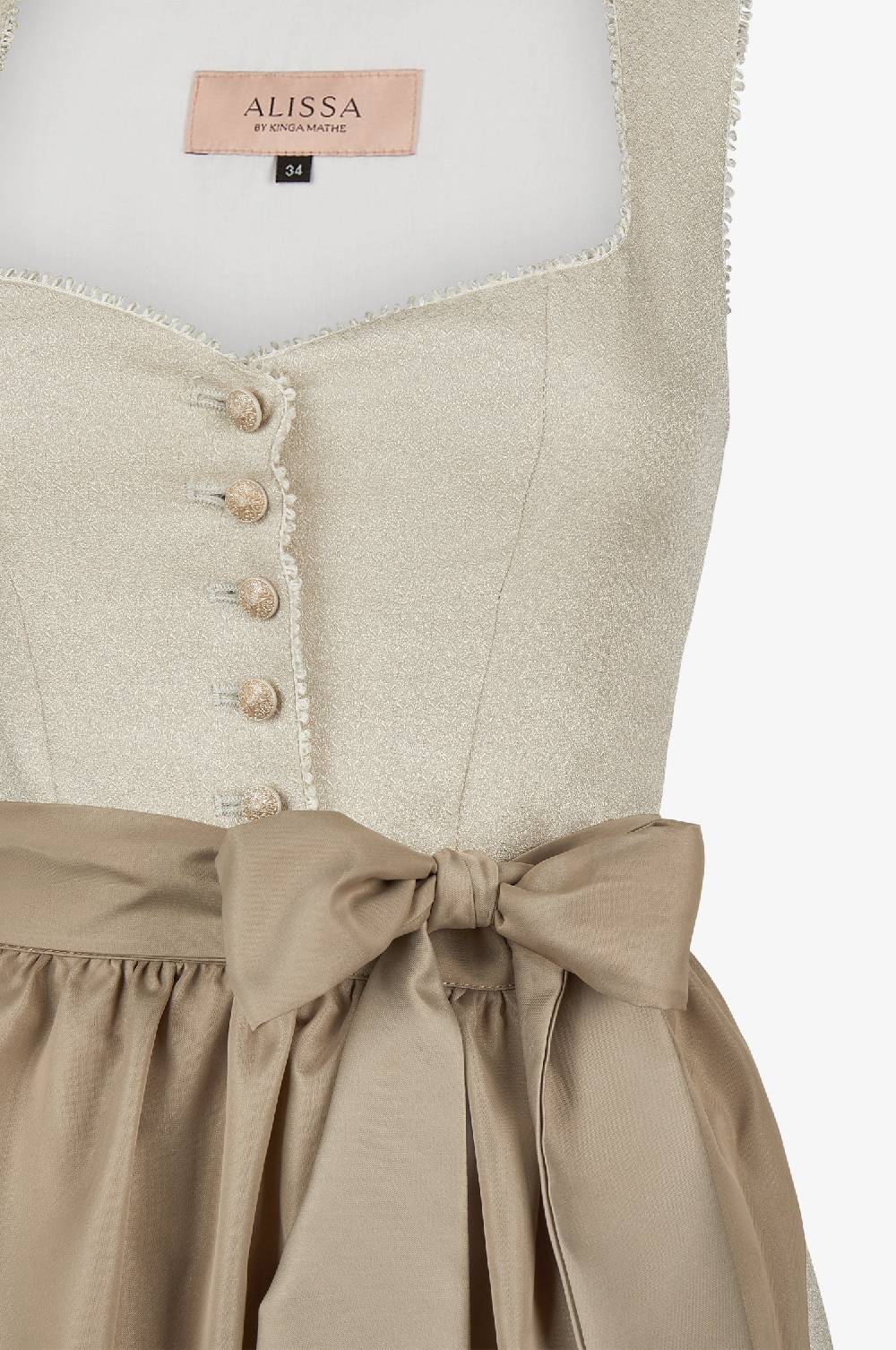 Kinga Mathe Dirndl Elsa in Taupe Neuheiten