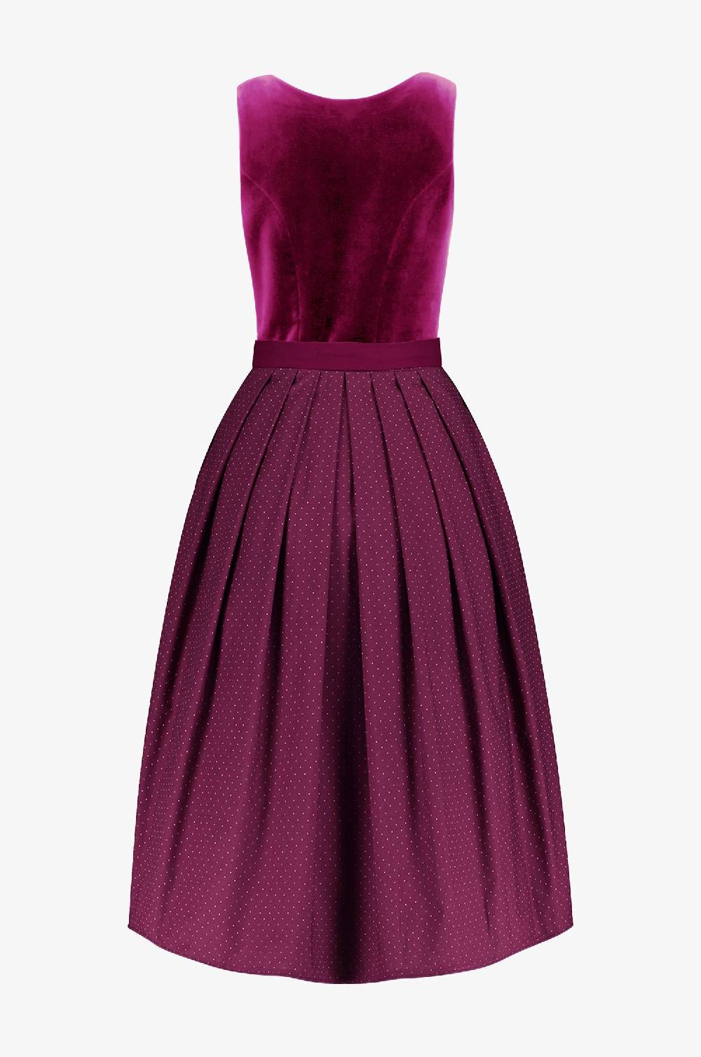 Kinga Mathe Dirndl Alice in Fuchsia IN ZWEI LÄNGEN Heißer Verkauf